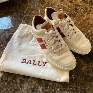 Bally Oriano White Leather Sneakers - Men’s 8.5